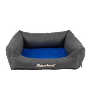 Kanapa dla psa Lincoln ekoskóra pik szary&granat