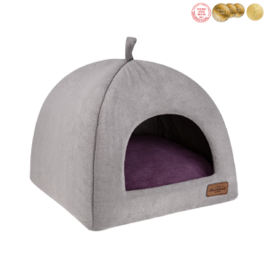 Budka dla psa domek Siberian szary/fiolet