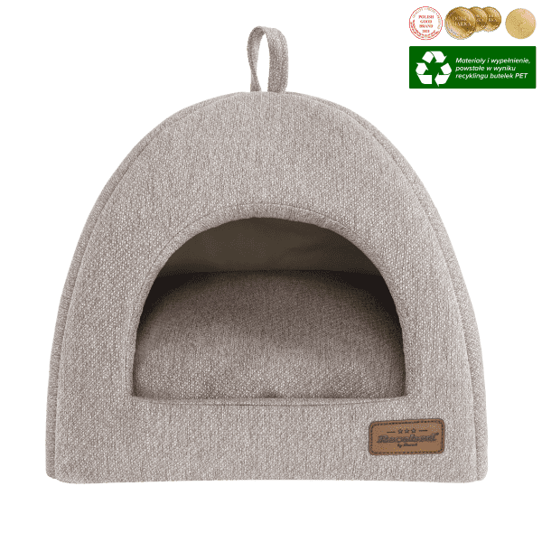 budka ekologiczna dla psa harmony kolor jasny brąz