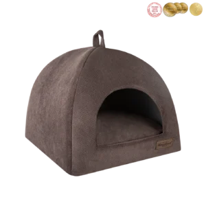 budka domek dla psa brazowy