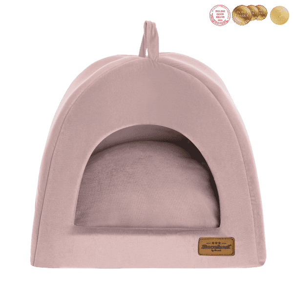 Budka domek dla psa Welurove lila róż - obrazek 2