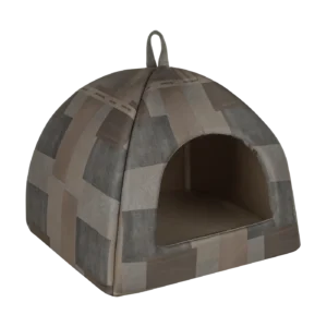 budka dla psa loft brazowa