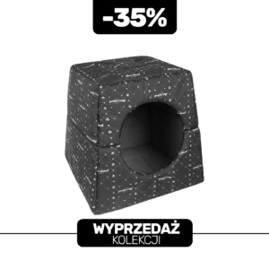 domek dla psa budka czarna